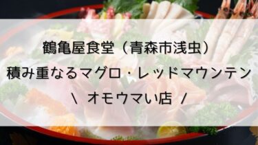 【鶴亀屋食堂（青森市浅虫）】積み重なるマグロ・レッドマウンテン/オモウマい店